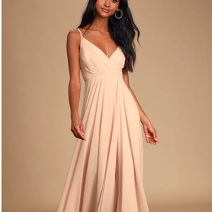 Lulu's All About Love Blush Pink Maxi Dress